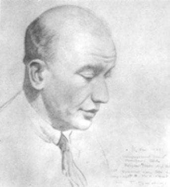 Ф. Ф. Нотгафт. Худ. Б. Кустодиев. 1921